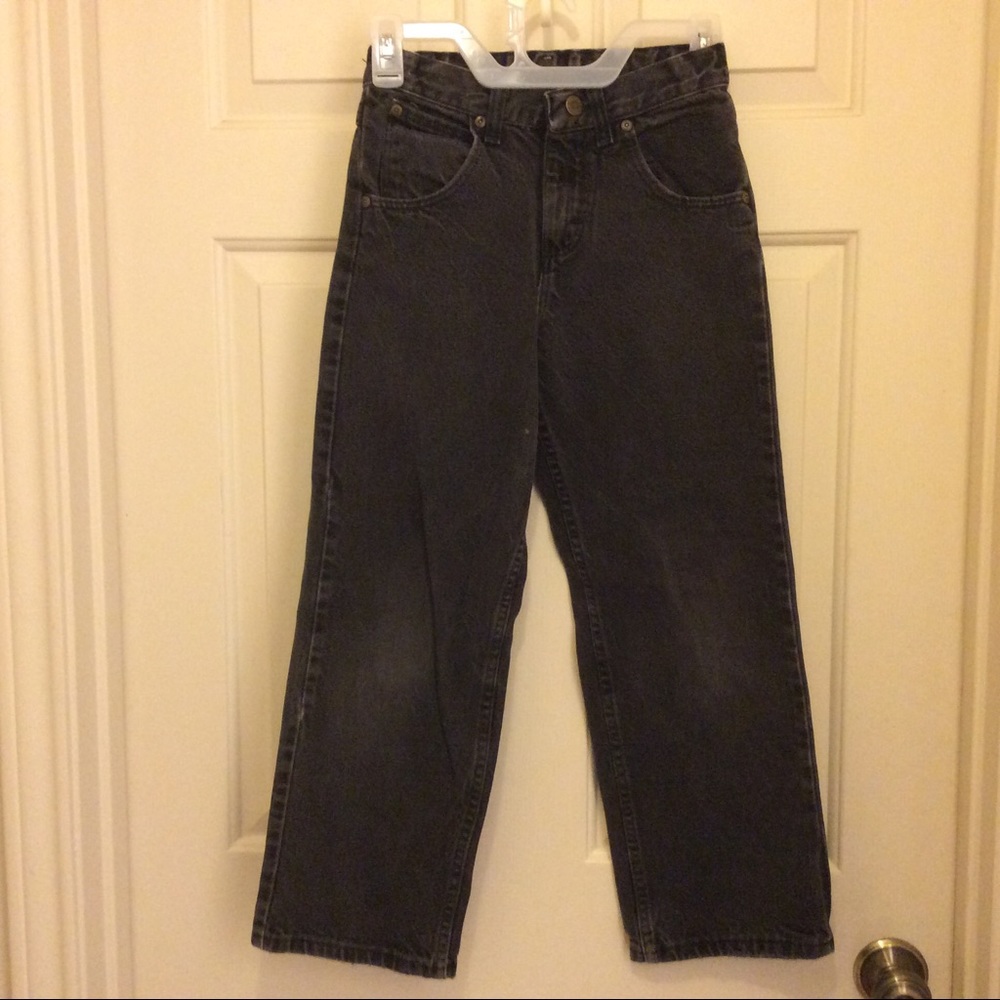 Wrangler faded black straight leg 10 Reg jeans
